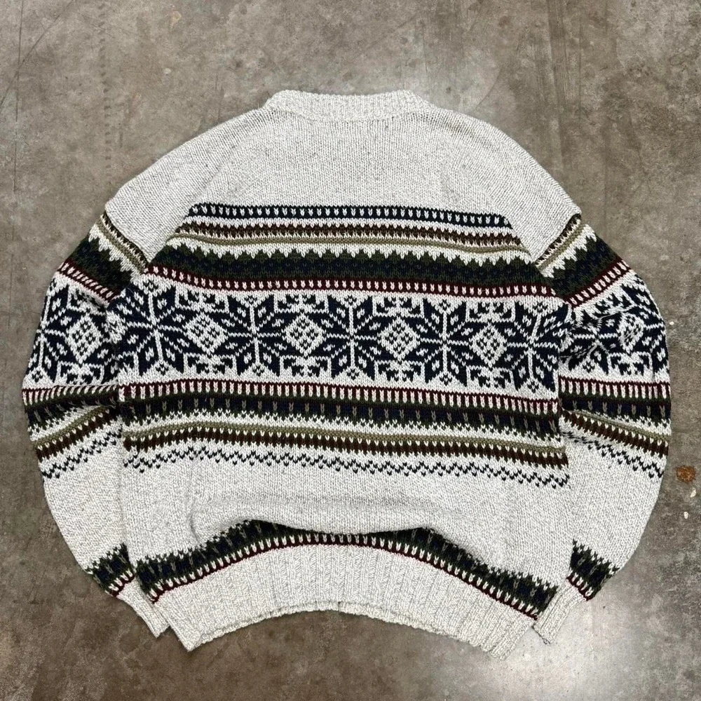 Vintage Fieldmaster 100% Cotton Knit Sweater Size L